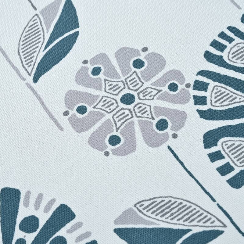 Roomfitters Upholstered Storage Ottoman Bench with Hinged Lid, Floral Fabric Accent Seat for Living Room or Bedroom