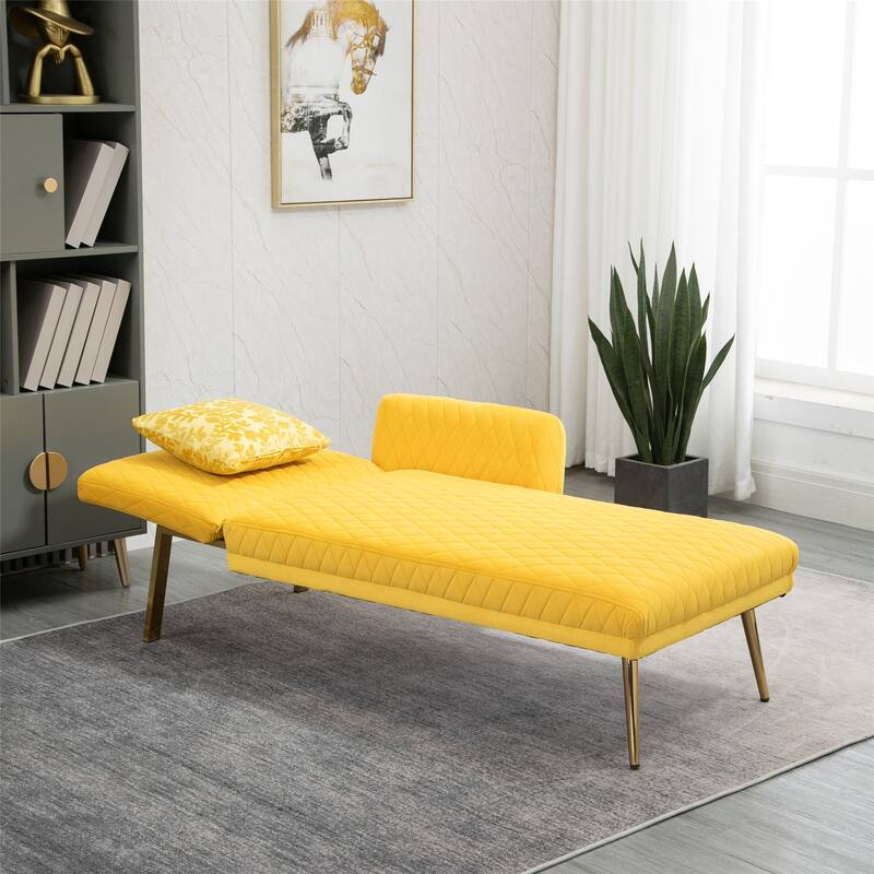COOLMORE Velvet Sofa Loveseat Sofa with metal feet