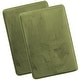 preview thumbnail 110 of 153, Empyrean Ultra Soft Plush Bathroom Rug - Non-Slip, Velvet, Memory Foam Bath Mat - Set of 2 Set of 2 (20x32) - Sage Olive Green