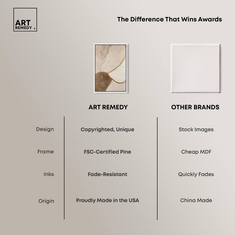 Taupe Terrain I Canvas by Art Remedy