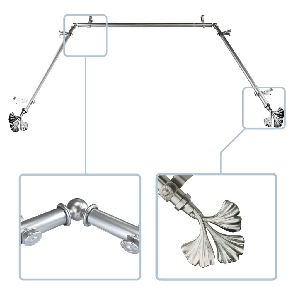 InStyleDesign Sunder 13/16" Bay curtain rod 20"-36", 38"-72"