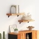 preview thumbnail 22 of 56, vidaXL Wall Shelf Natural Solid Acacia Wood Durable Brown-23.6" x 11.8" x 1.5"/ 1