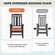 preview thumbnail 60 of 174, Outdoor Patio HDPE Rocking Chiar, Extra Wide Seat & Backrest