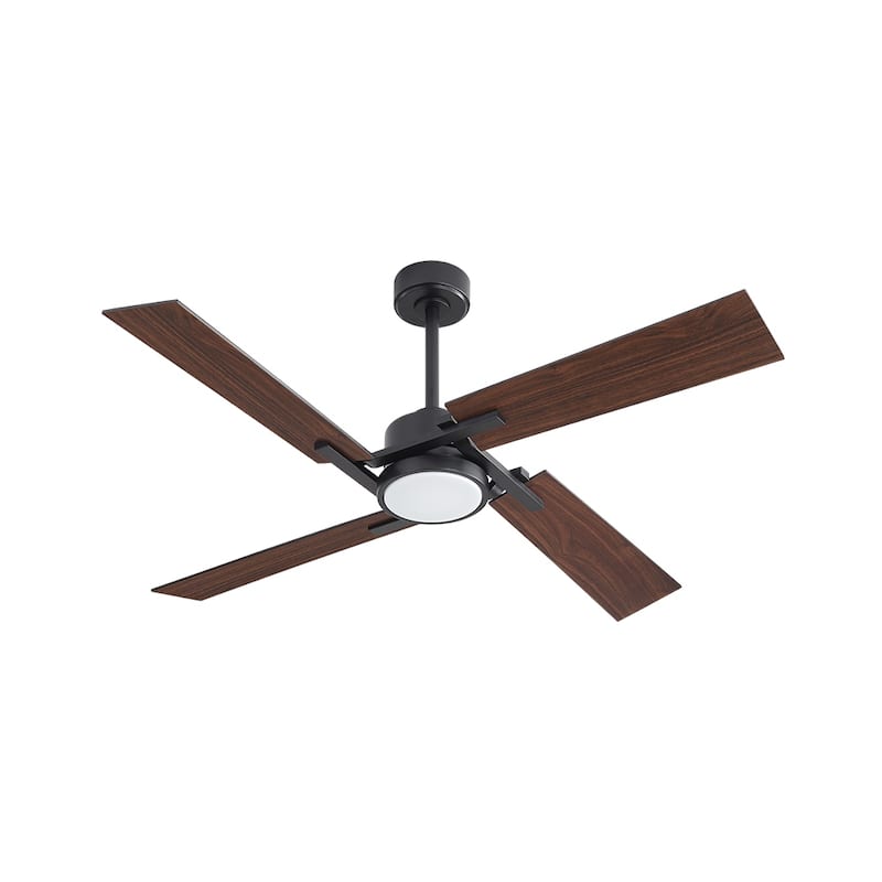 MLiAN 56 In./ 72 In. 4 Plywood Blades Indoor LED Light Ceiling Fan with Remote...