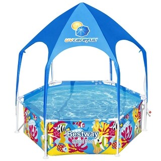 Steel Pro UV Careful 6' x 20" Splash-in-Shade Play Pool