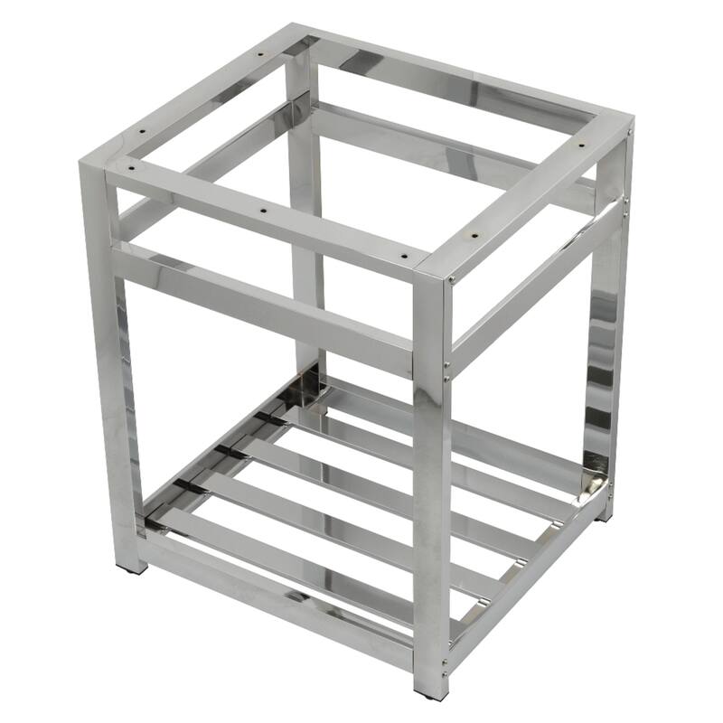 Kingston Brass Kingston Commercial Steel Console Sink Base - Polished Chrome
