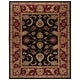 preview thumbnail 72 of 81, SAFAVIEH Handmade Classic Treva Traditional Oriental Wool Rug 7'6" x 9'6" - Black/Burgundy - Rectangle