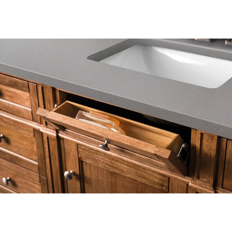 James Martin Vanities Brittany 60" Single Vanity, Saddle Brown
