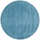 preview thumbnail 71 of 171, SAFAVIEH Handmade Himalaya Kaley Solid Wool Rug 4' Round - Blue - Round
