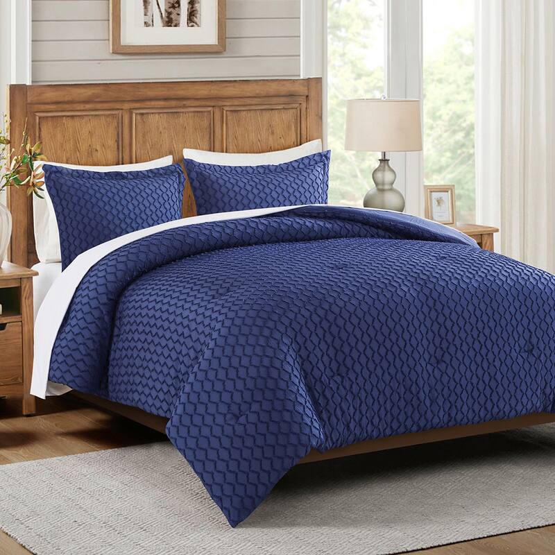Boho Comforter Set,Tufted Design Bedding Set