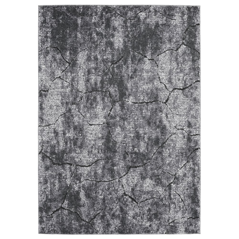 Milan Collection Abstract Stone Area Rug