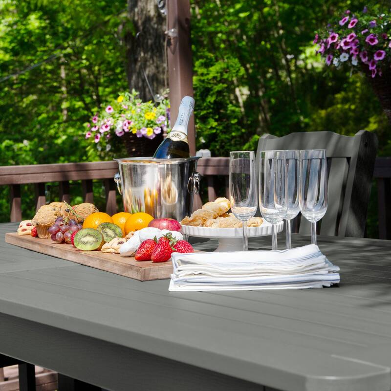 HIGHWOOD 7-Piece Outdoor Dining Set - 42" x 84" Table, Counter-height