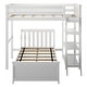 preview thumbnail 6 of 27, Max and Lily L Shaped Twin over Twin Bunk Bed with Bookcase