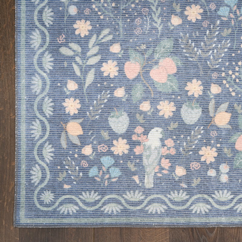 Nourison Botanical Washables Indoor only Chic Floral Area Rug