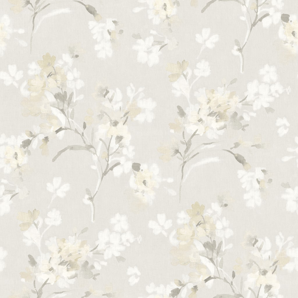 Chesapeake Azalea Neutral Floral Branches Wallpaper