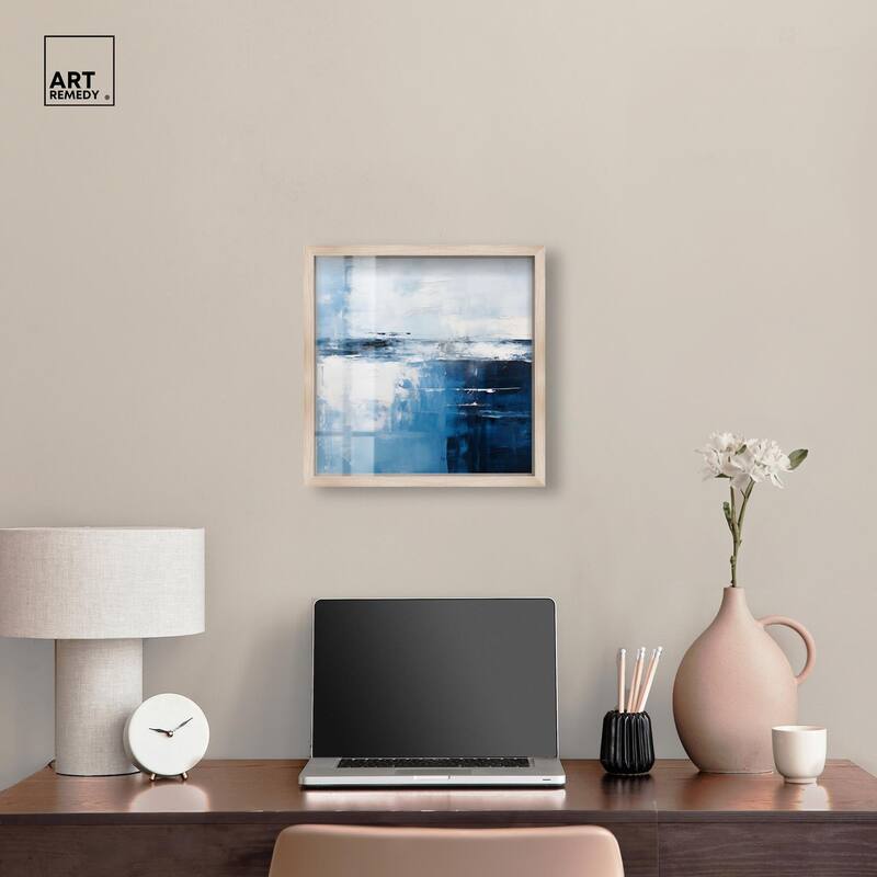Layers of Blue Shadowbox by Art Remedy
