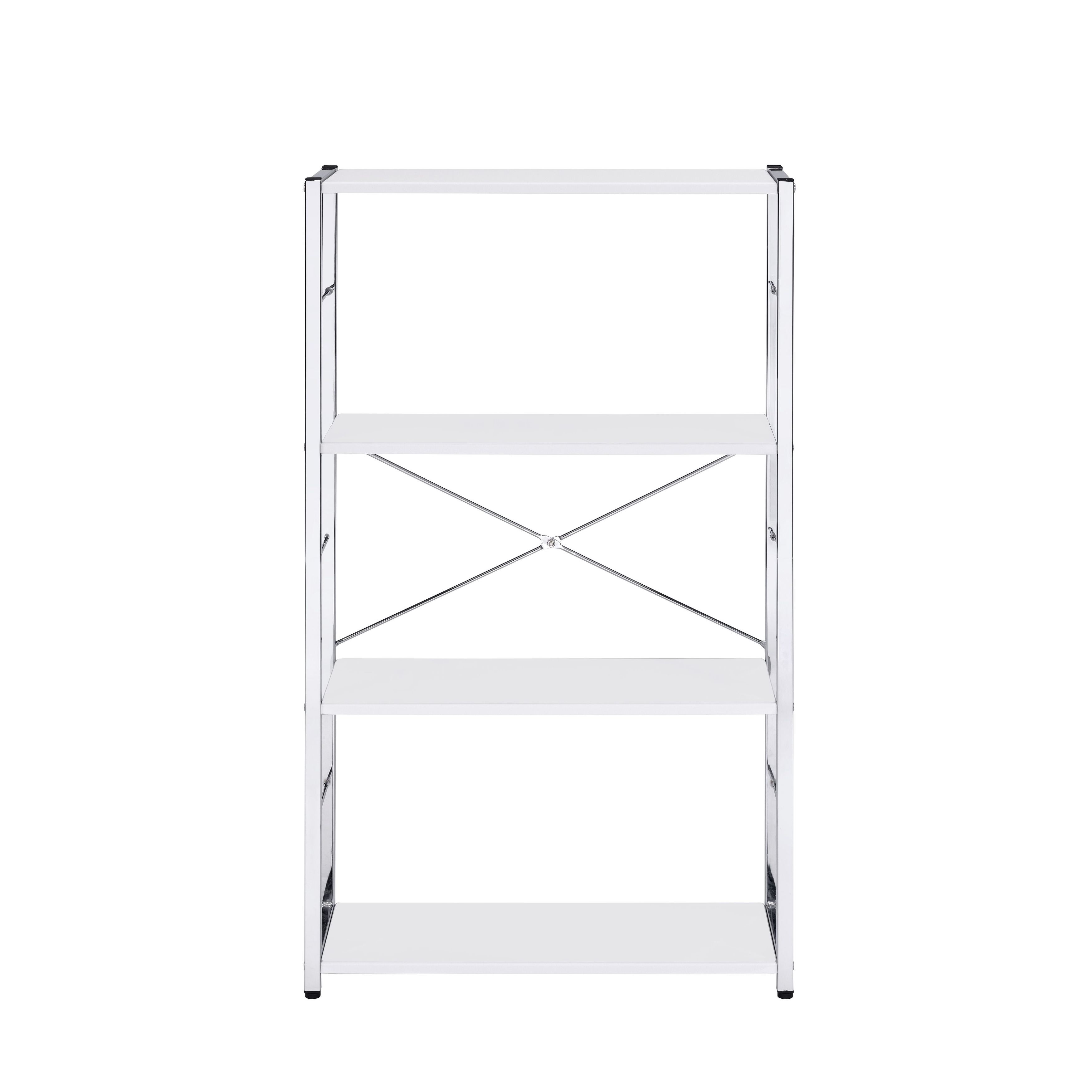 FlipShelf Black 3 Tier Metal Narrow Shelving Unit