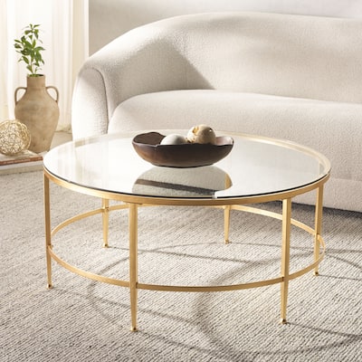 SAFAVIEH Home Edmund Cocktail Table - 40"W x 40"D x 19"H