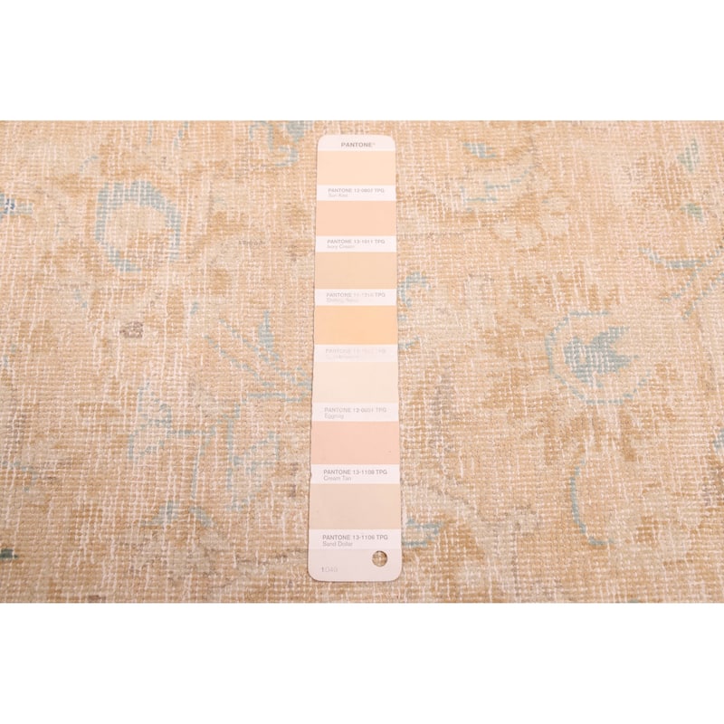 ECARPETGALLERY Hand-knotted Antalya Vintage Beige Wool Rug - 5'0 x 8'9