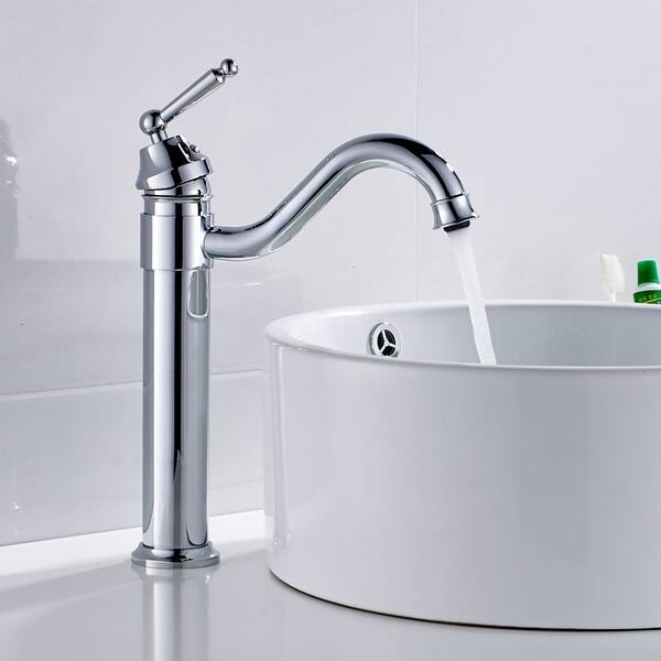Bathroom Container Sink Faucet Single Lever Handle Faucet Deck with ...