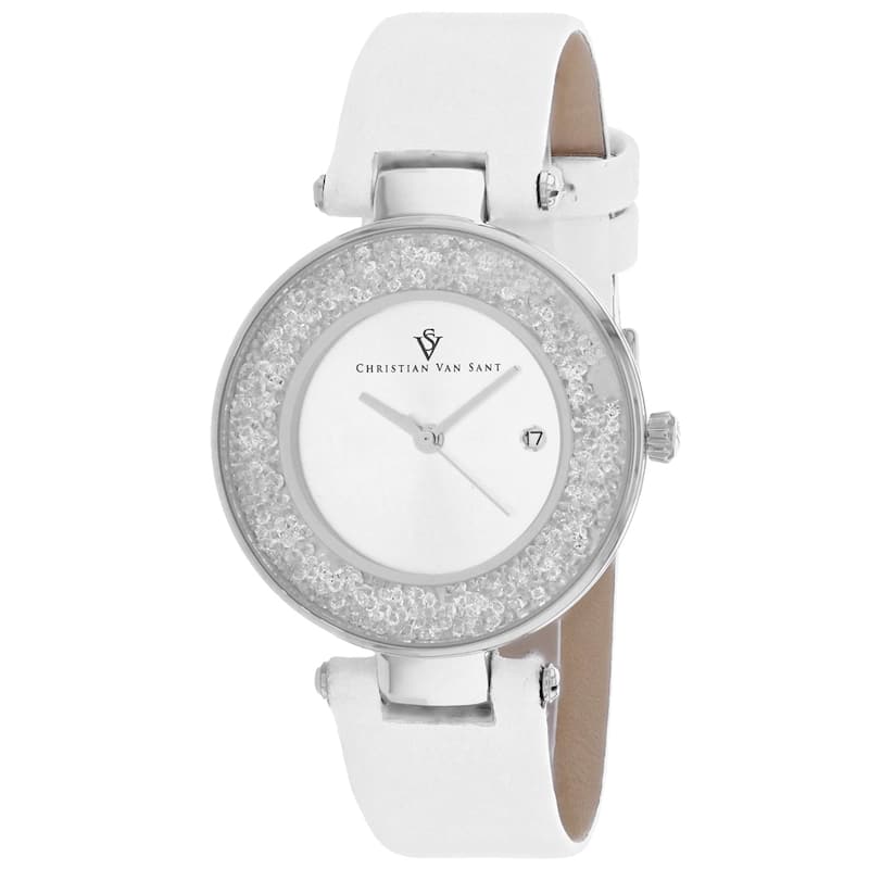 Christian Van Sant Women's Dazzle Silver Dial Watch - CV1220 - 6 (36)