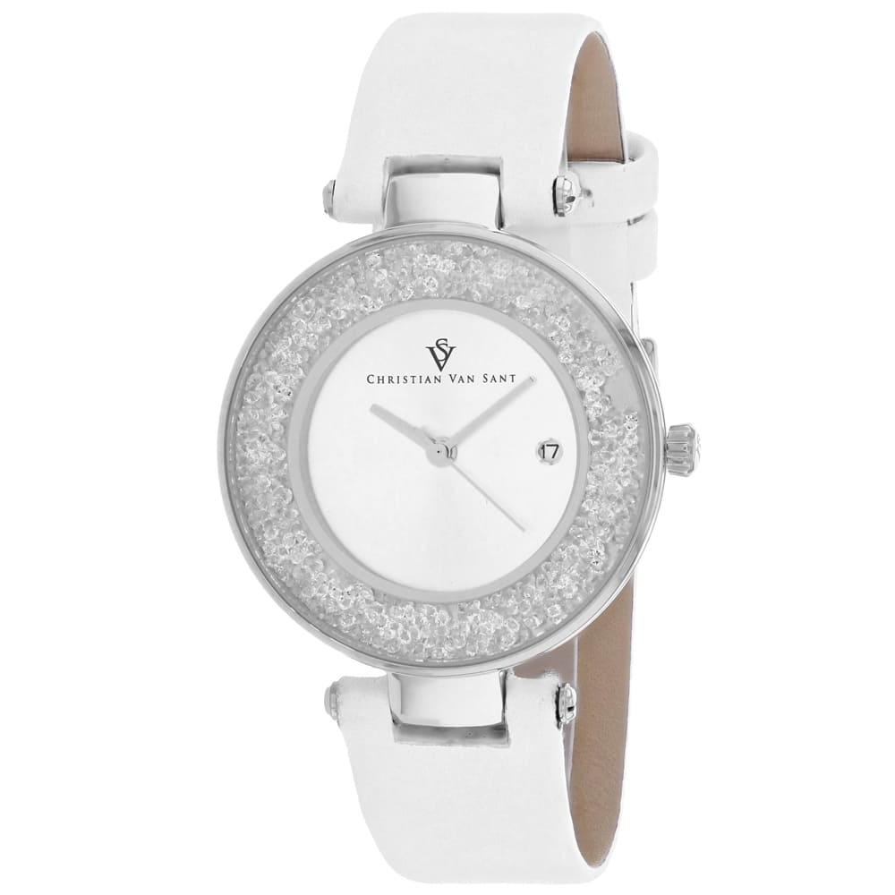 Christian Van Sant Women's Dazzle Silver Dial Watch - CV1220 - 6 (36)