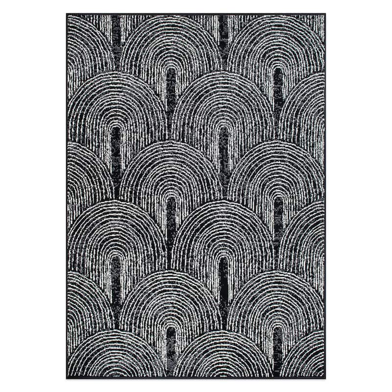 World Rug Gallery Contemporary Bohemian Arch Area Rug