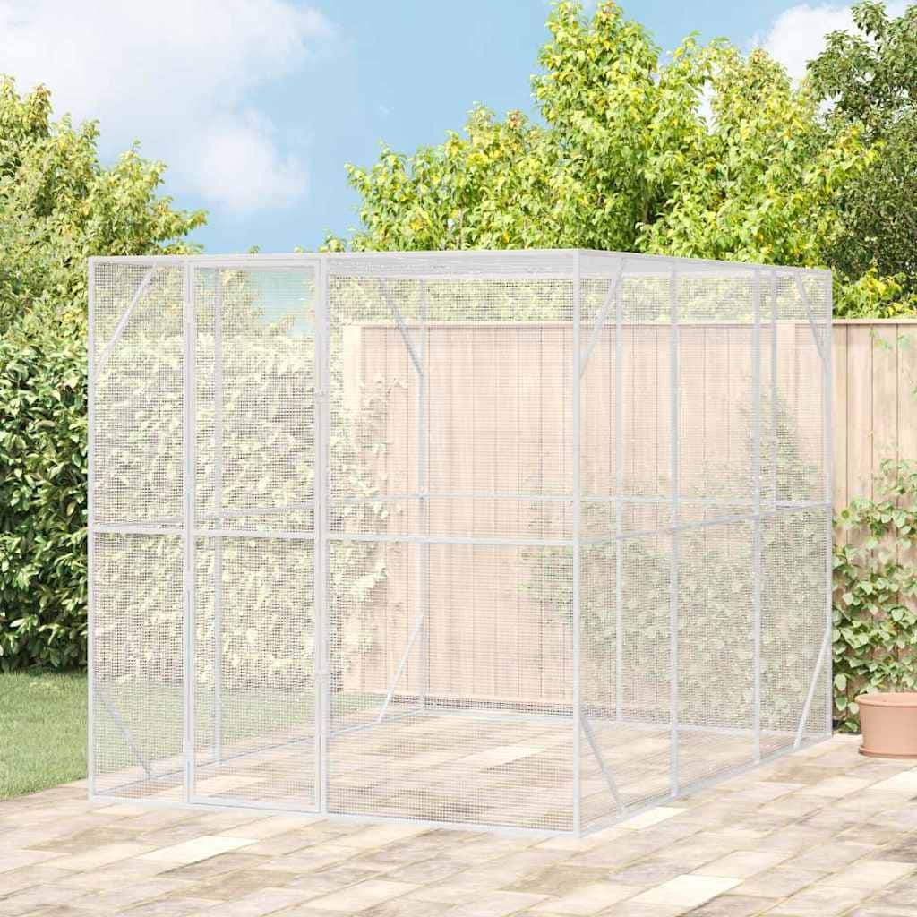 vidaXL Bird Cage Anthracite Galvanized steel