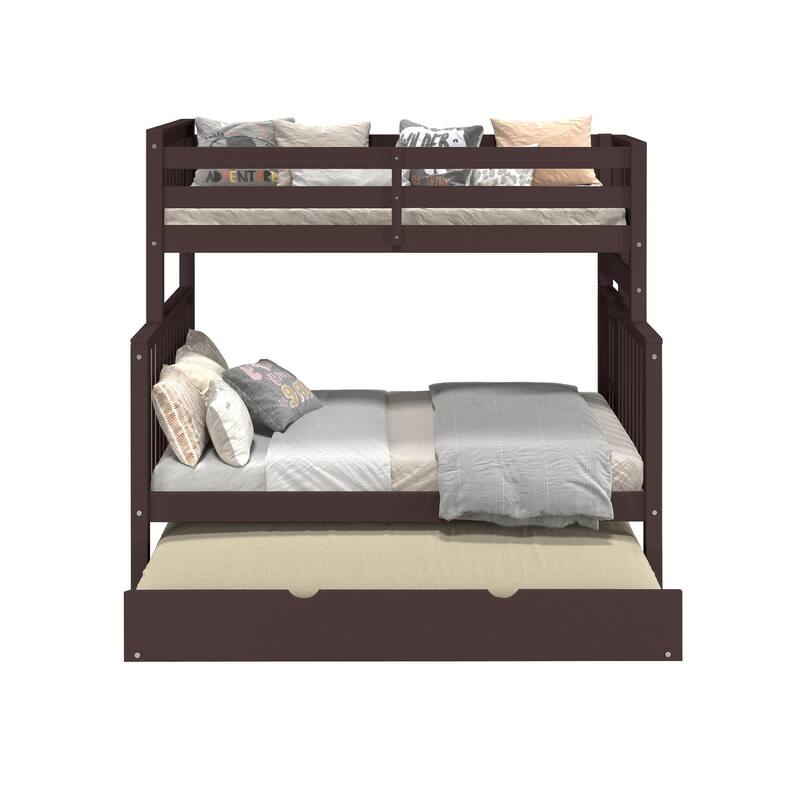 Taylor & Olive Trillium Twin over Full Bunk Bed Ladder, Full Trundle