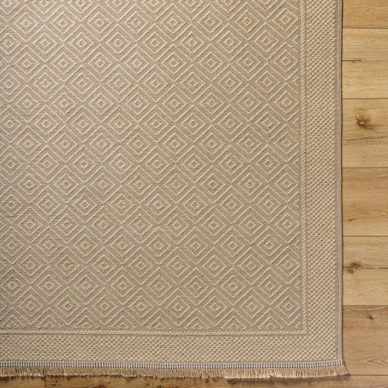 Livabliss Country Mystery Diamond Washable Area Rug