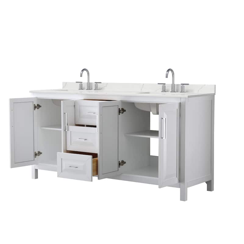 Wyndham Collection WCV252572D-QTZ-US3MXX Daria 72" Free Standing