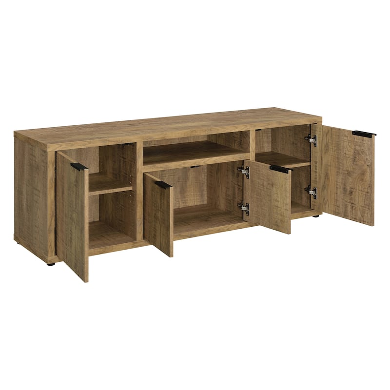 Starkey Mango 4-door TV Stand with Open Shelving