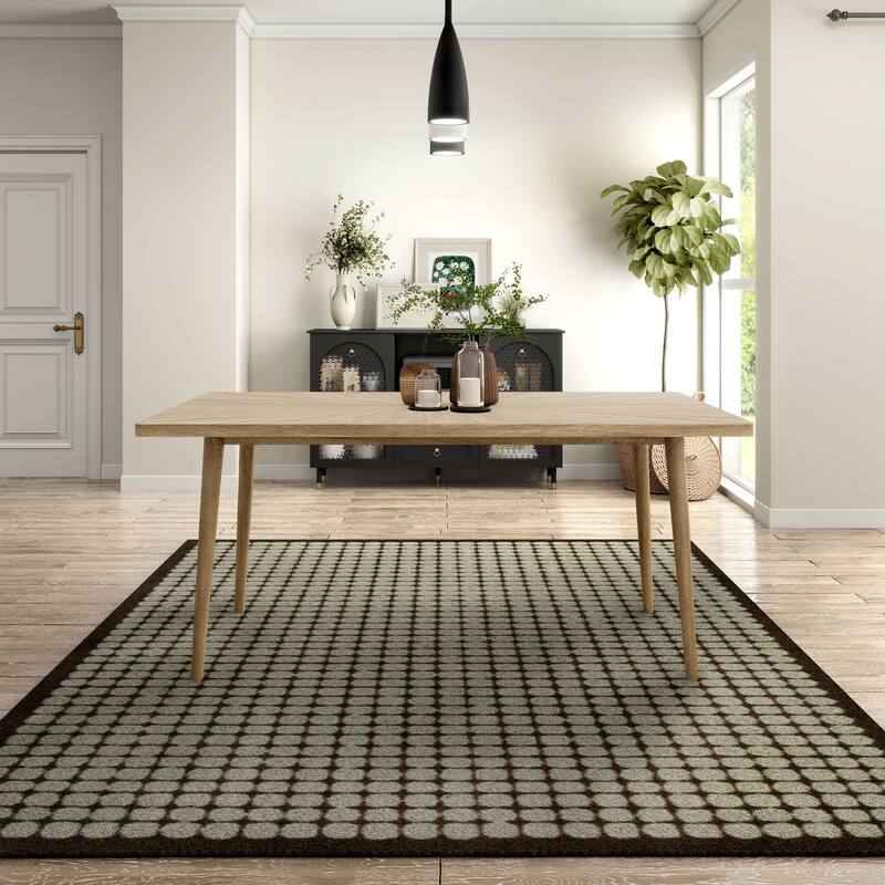 Furniture of America Marlowe Farmhouse 68-inch Brown Solid Wood Dining Table