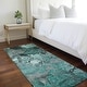 preview thumbnail 115 of 135, Machine Washable Indoor/ Outdoor Modern Floral Chantille Rug