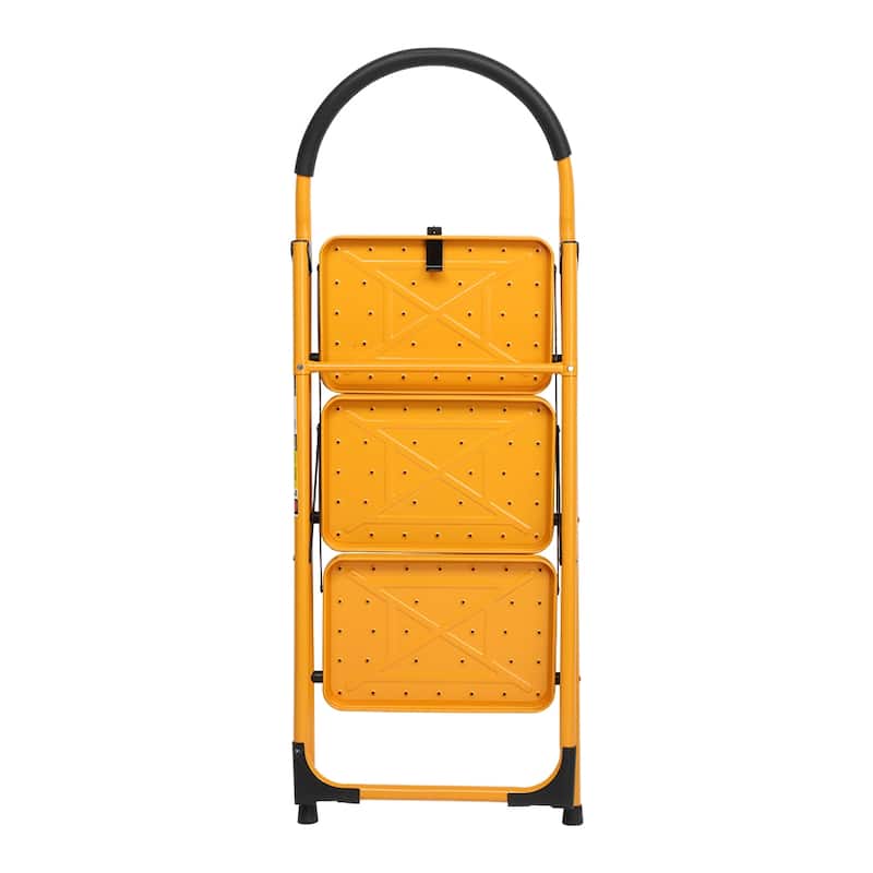 Portable 2/3/4 Step Ladder Lightweight Ladders with Sturdy Steel and Anti-Slip Wide Pedal (330 Lb)