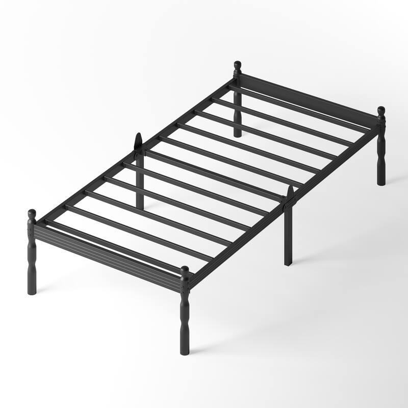 Heavy Duty Anti-Slip Metal Platform Bed with Side Baffles