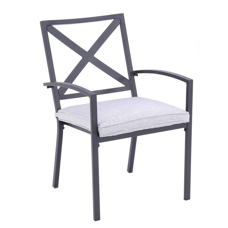 San Marino X-Back Outdoor Dining Chair Set of 2 with Cushions
