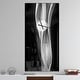 preview thumbnail 1 of 13, Designart 'Glittering Silver Pattern' Oversized Modern Wall CLock