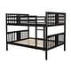 preview thumbnail 14 of 23, Twin Over Full Bunk Bed, Converted into 2 Beds, Solid Wood Bunkbeds Bedframe with Safety Rail and Ladder, for Kids/Teens Bedroom