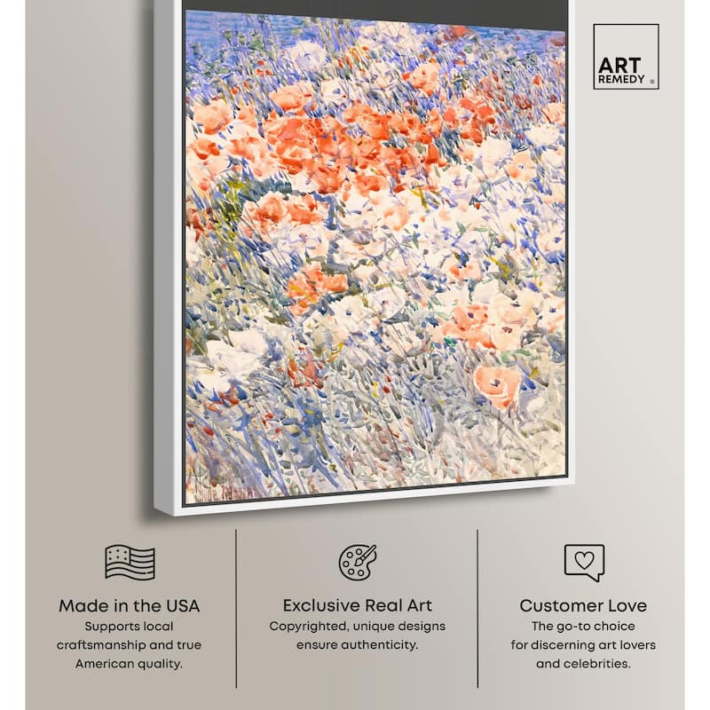 Island Garden by Childe Hassam Canvas by Art Remedy
