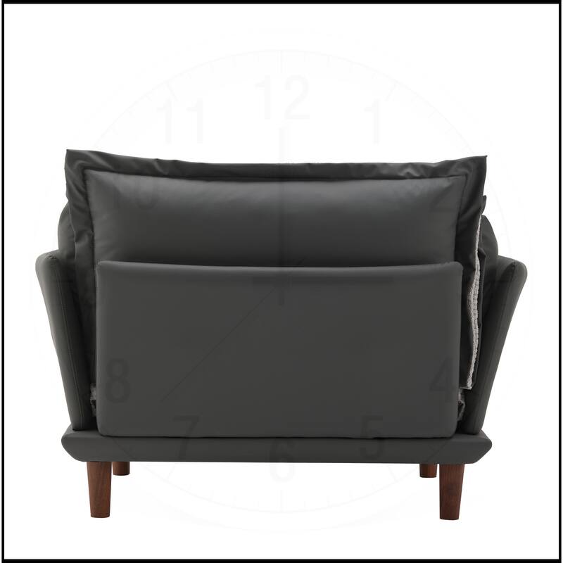Modern Style Chenille Oversized Single Sofa