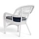 preview thumbnail 27 of 41, Portside Coastal White Outdoor Wicker Dining Set (5-Piece)