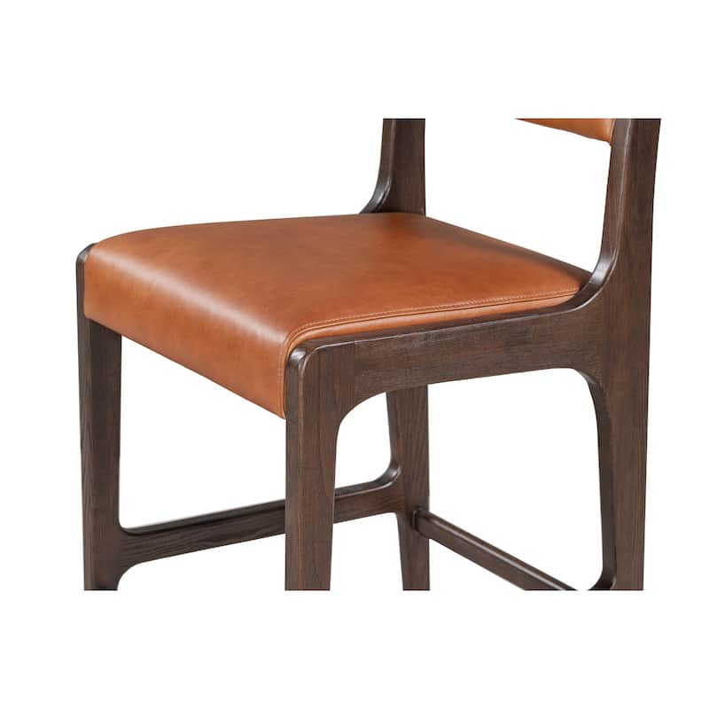 Classic Home Wayne Leather Stool
