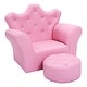 preview thumbnail 1 of 10, Costway Pink Kids Sofa Armrest Chair Couch Children Toddler Birthday Pink