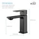 preview thumbnail 29 of 34, Lead-free Solid Brass Single Handle Bathroom Vanity Faucet with Hose