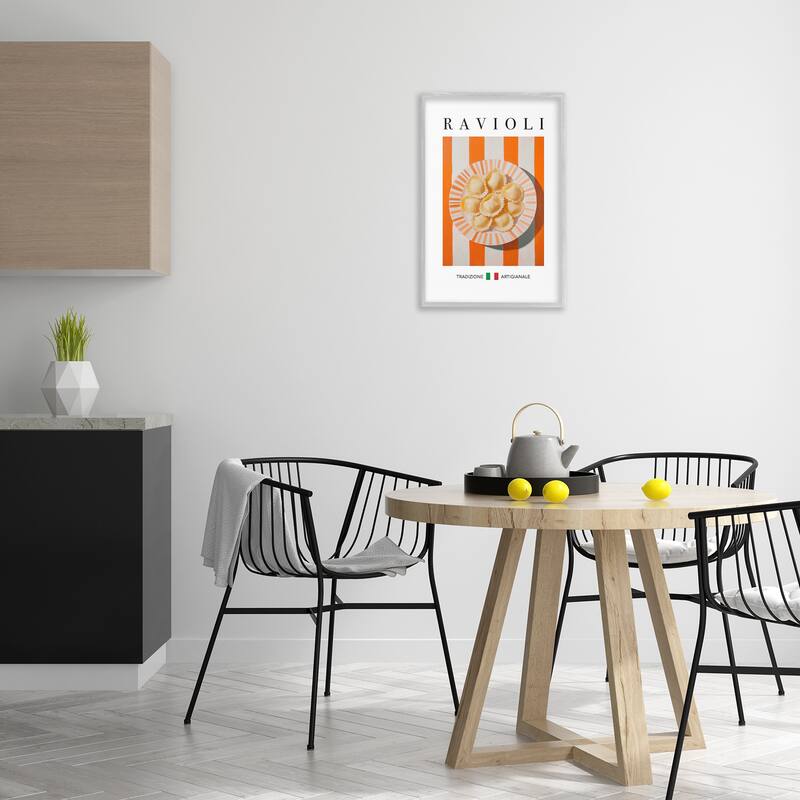 Stupell Traditional Ravioli Pasta Framed Giclee Art Design By Andreas Magnusson