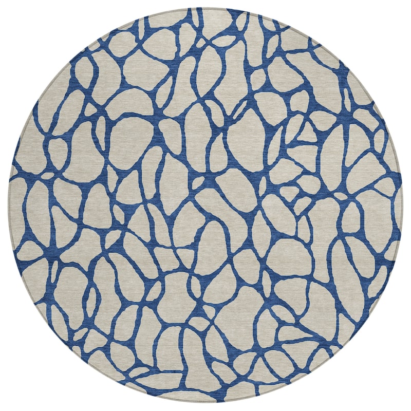 Machine Washable Indoor/ Outdoor Contemporary Chantille Rug