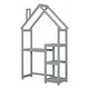 preview thumbnail 30 of 32, House-shaped Wooden writing Desk,Kids study Table,Bookshelf & Toy Storage