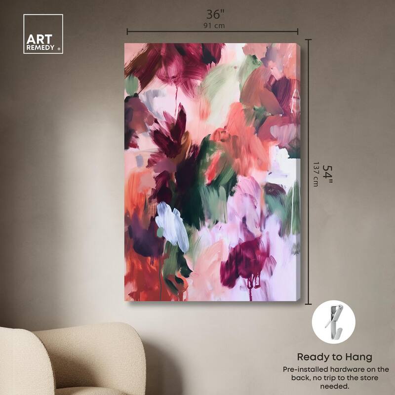 Adelas Garden II Canvas by Art Remedy, Gallery Wrapped
