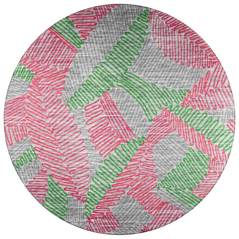 Indoor/ Outdoor Addison Yuma Modern Palm Leaf Washable Area Rug
